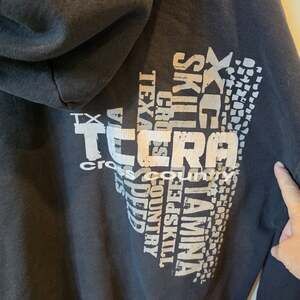 Vintage TCCRA Gildan Hoodie Size XL Black